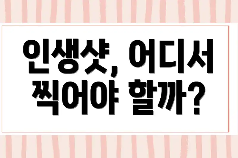 인생샷, 어디서 찍어야 할까?