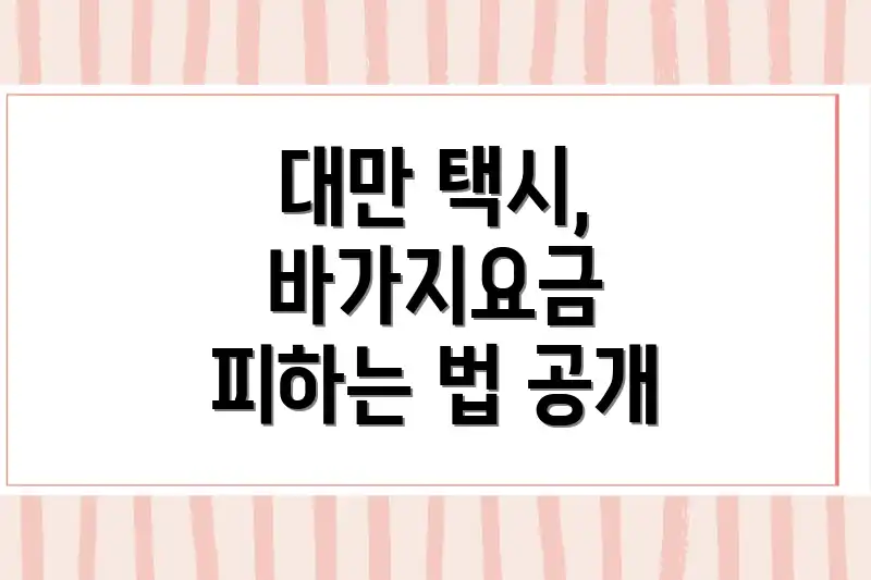 대만 택시, 바가지요금 피하는 법 공개