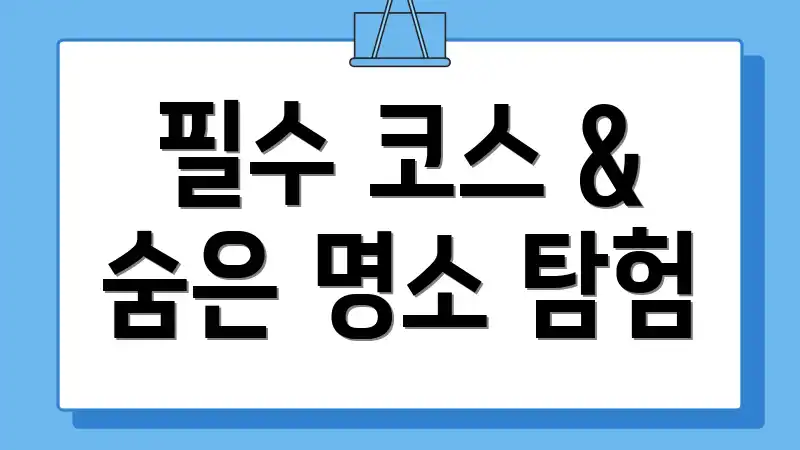 필수 코스 & 숨은 명소 탐험